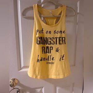 Fitness Tee Co. Light Yellow Tank Top